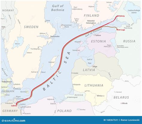 baltic sea pipeline map